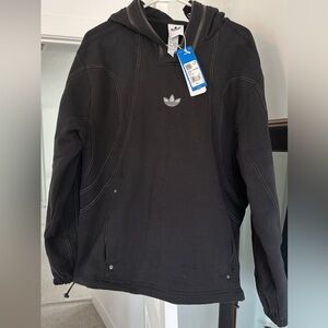 Adidas Men's Black Windbreaker Jacket